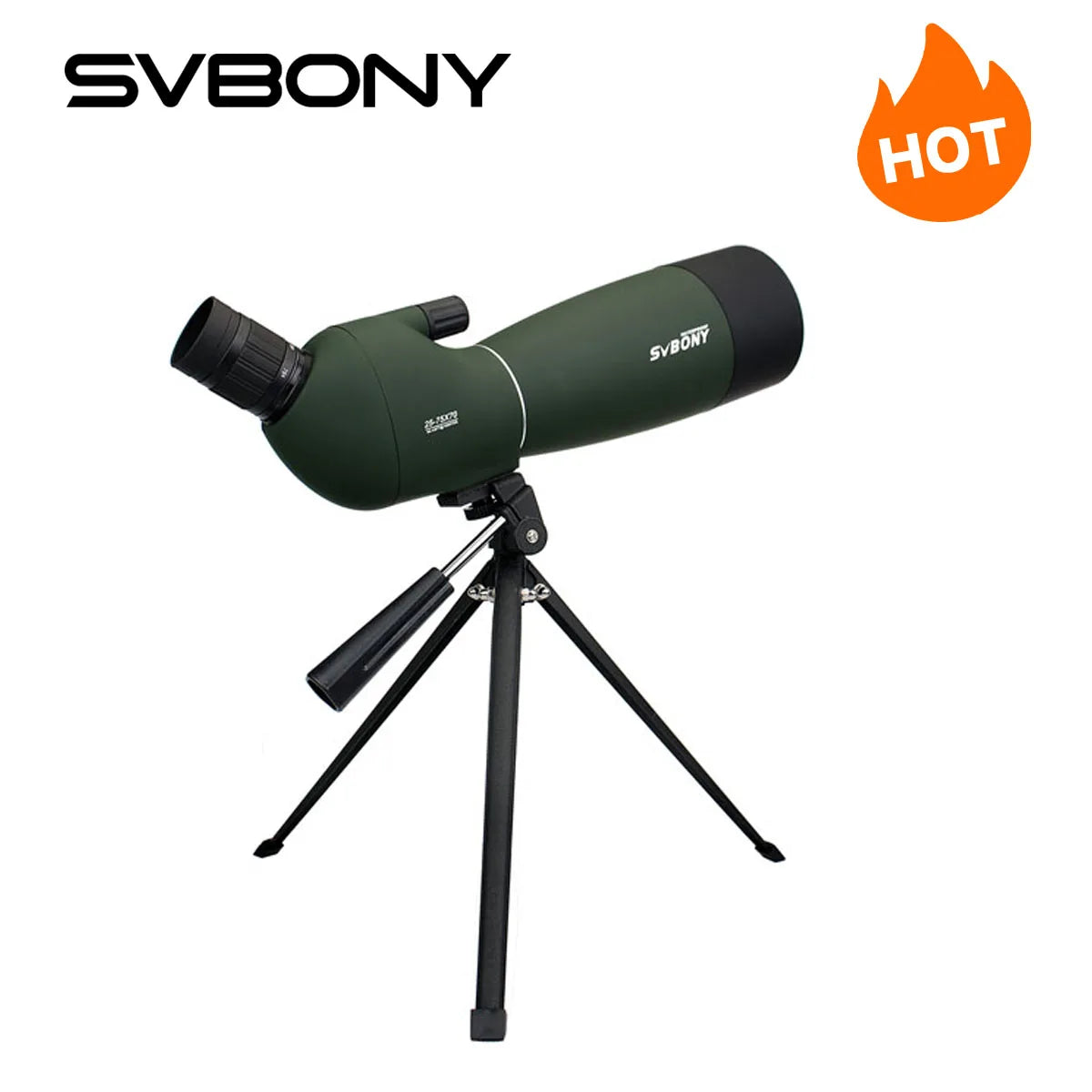 SVBONY 50/60/70/80 Spotting Scope Waterproof Long Range PORRO Prism for Bird Watching