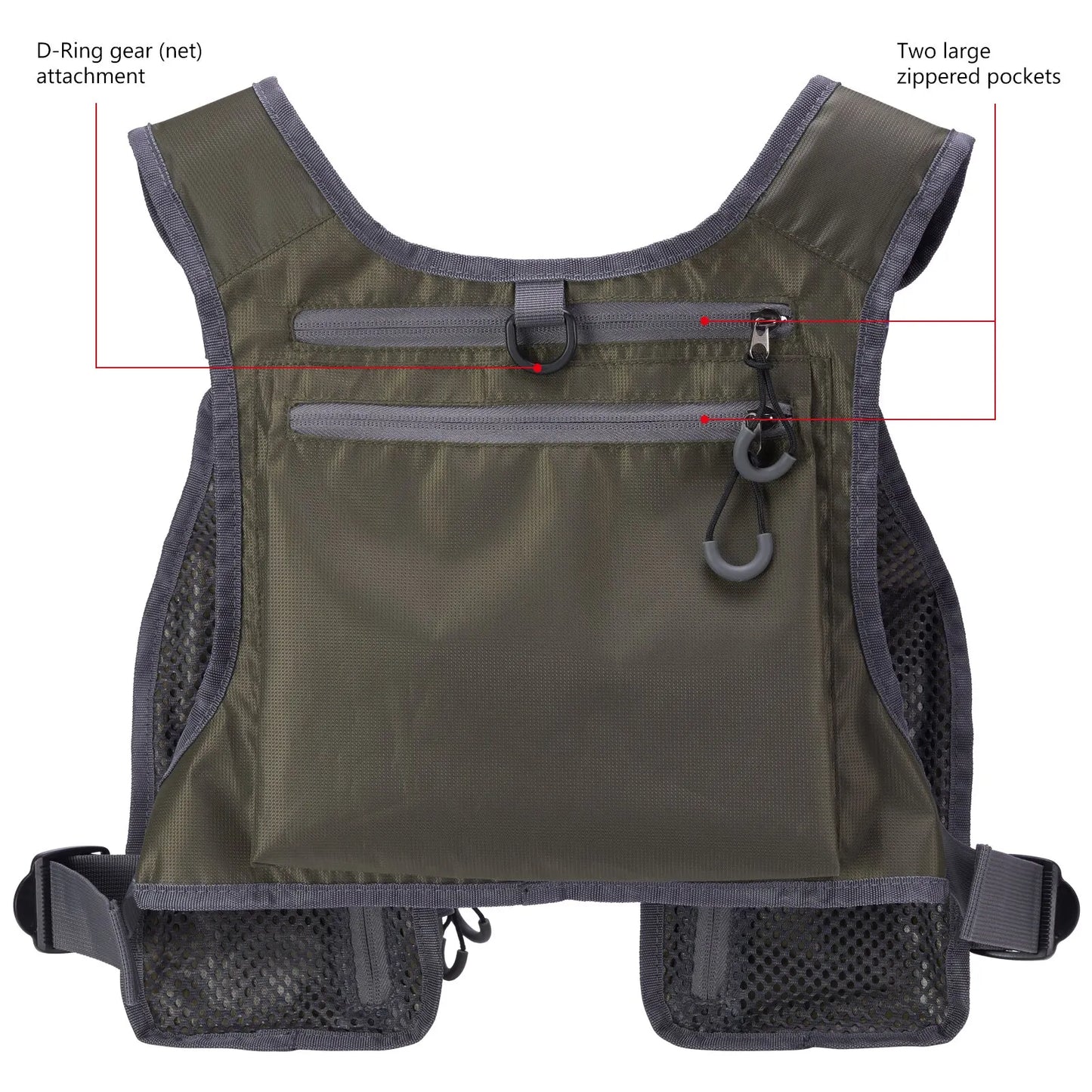 Ultra Lightweight  Vest for Men and Women Portable Chest Pack One Size Fits Most