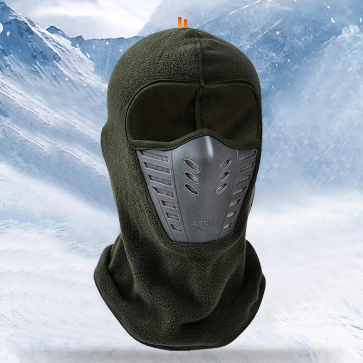 Unisex Winter Outdoor Skiing Riding Masked Cap Thickened Fleece Cap Scarf Face Protection Warm Windproof Hat Headgear Mask