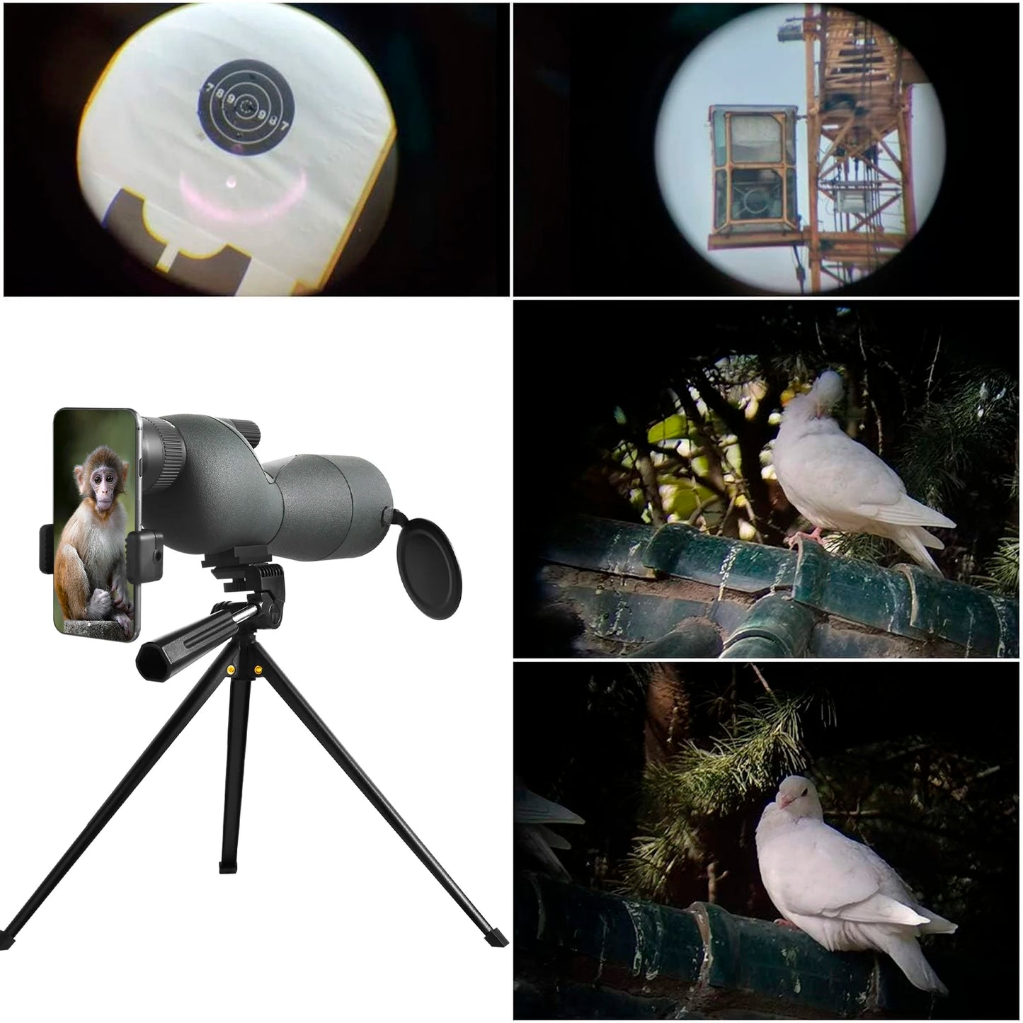 High Quality 75x60 Spotting Scope For Bird Watching Target Shotting With Tripod